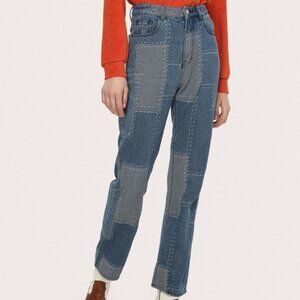 Cider Off The Grid Patchwork Jeans